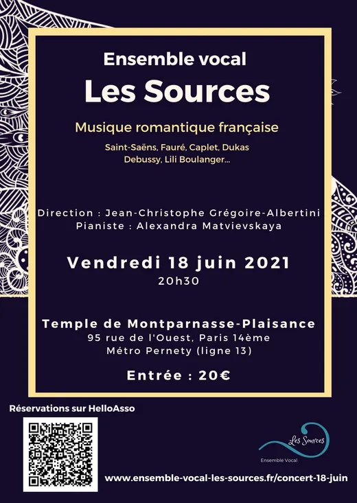 Affiche : Musique romantique française