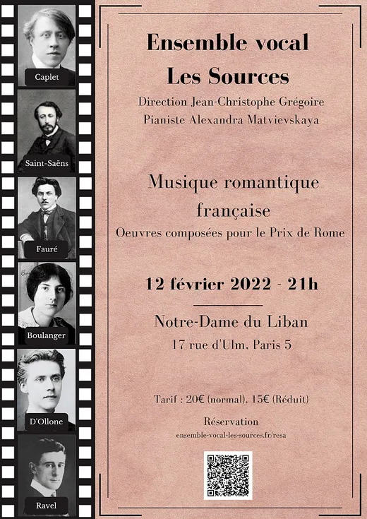 Affiche : Musique romantique française